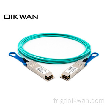 40G QSFP + à QSFP + Câble optique à fibres AOC